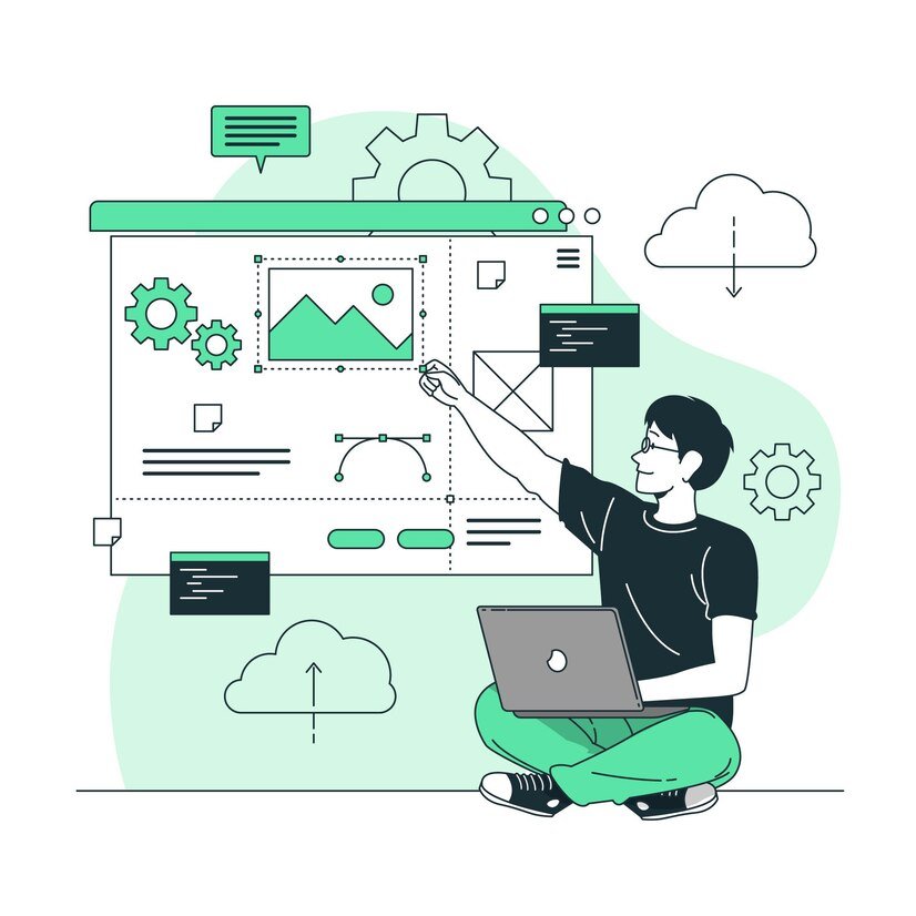 website creator concept illustration 114360 3315